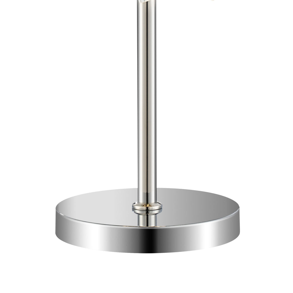Kelly Table Lamp in Polished Nickel & Clear Glass
