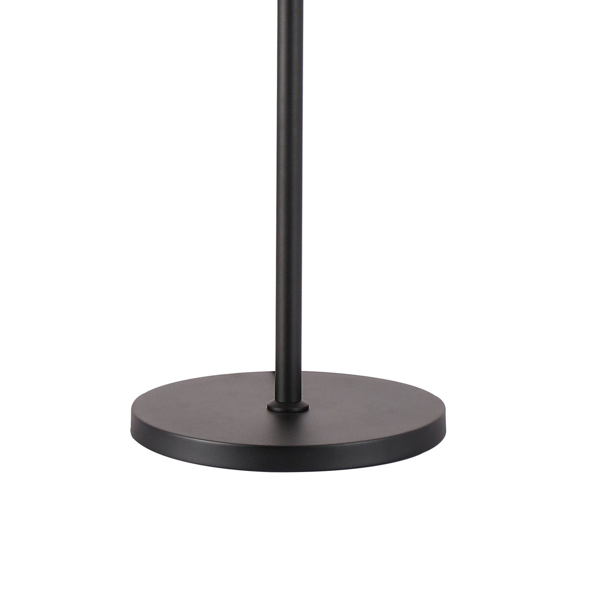 Kelly Floor Lamp in Satin Black & Clear Glass