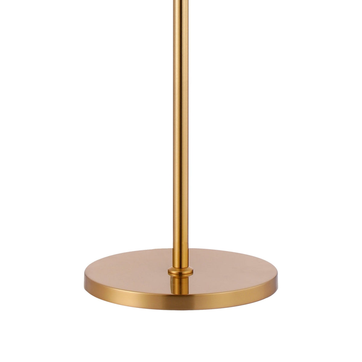Kelly Floor Lamp in Brass & Amber Glass