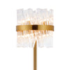 Kelly Floor Lamp in Brass & Clear Glass