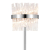 Kelly Floor Lamp in Polished Nickel & Clear Glass