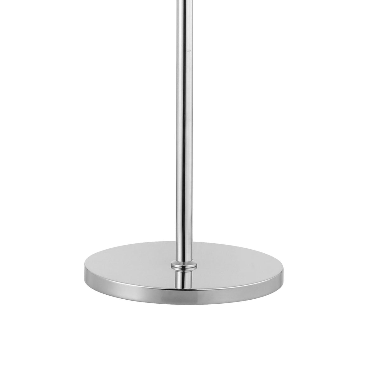Kelly Floor Lamp in Polished Nickel & Clear Glass