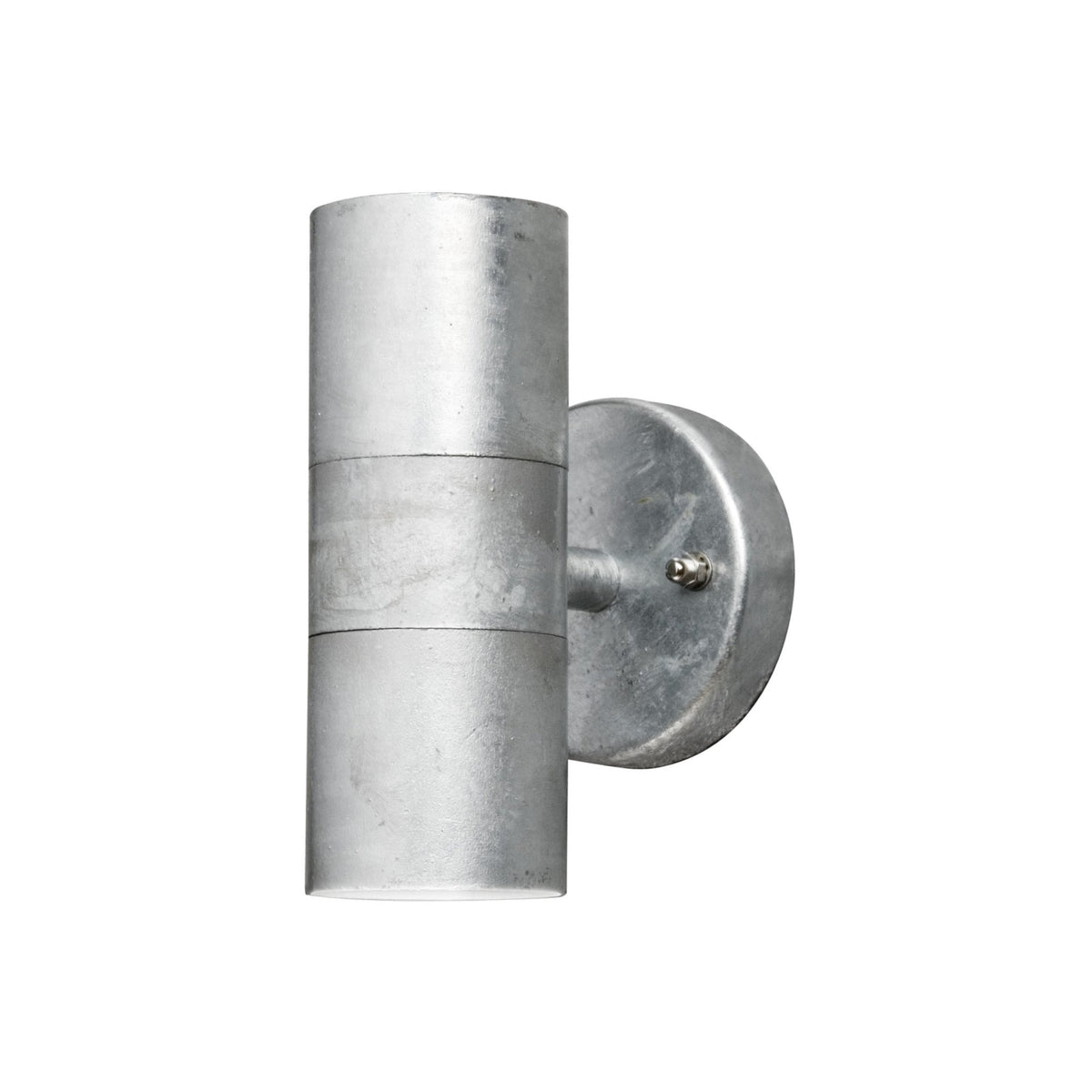 Modena Outdoor IP44 Twin GU10 Wall Light in Galvanised Finish