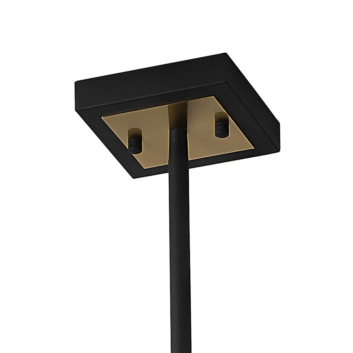 Pyworthy Four Lamp Pendant in Black and Gold