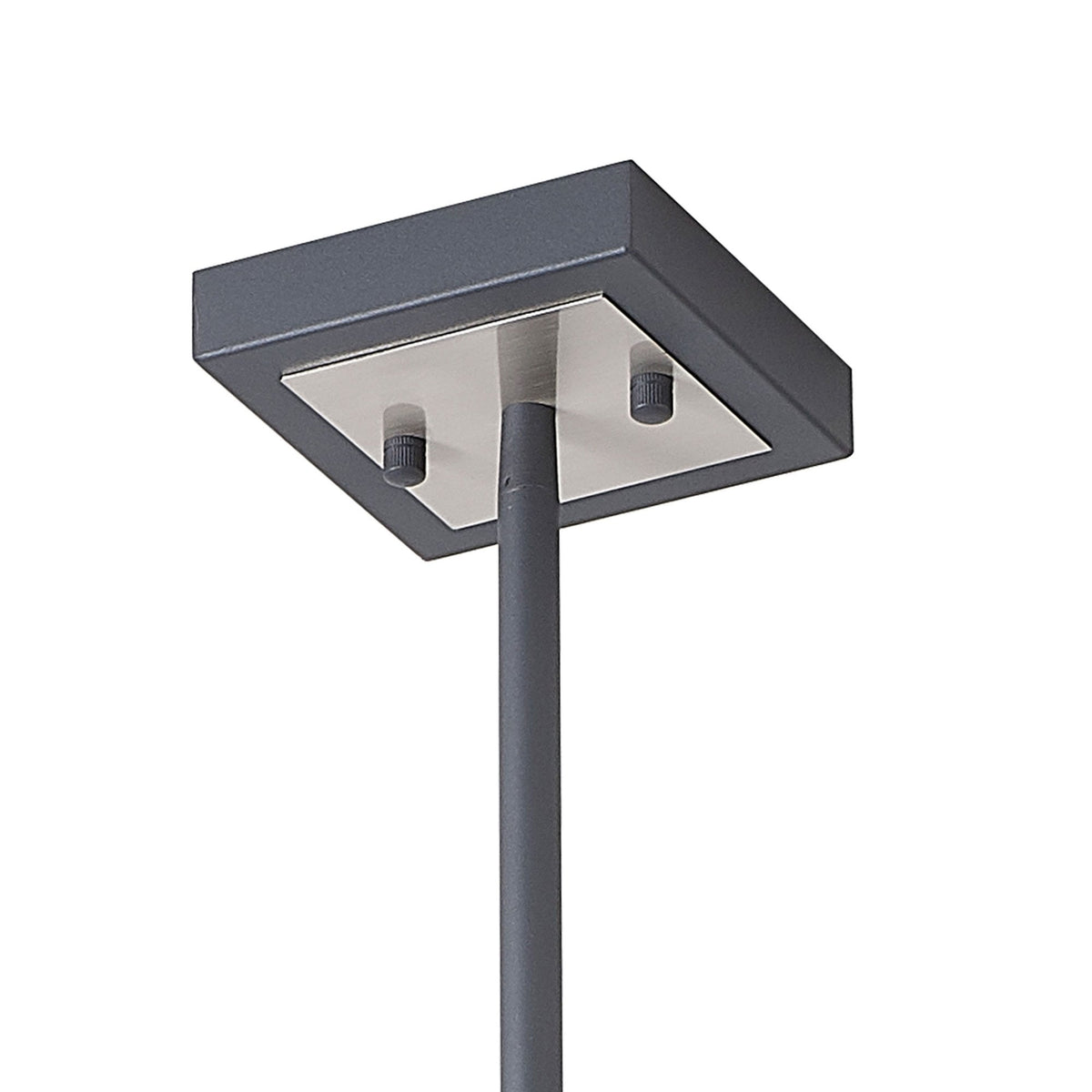 Pyworthy Four Lamp Pendant in Anthracite and Satin Nickel