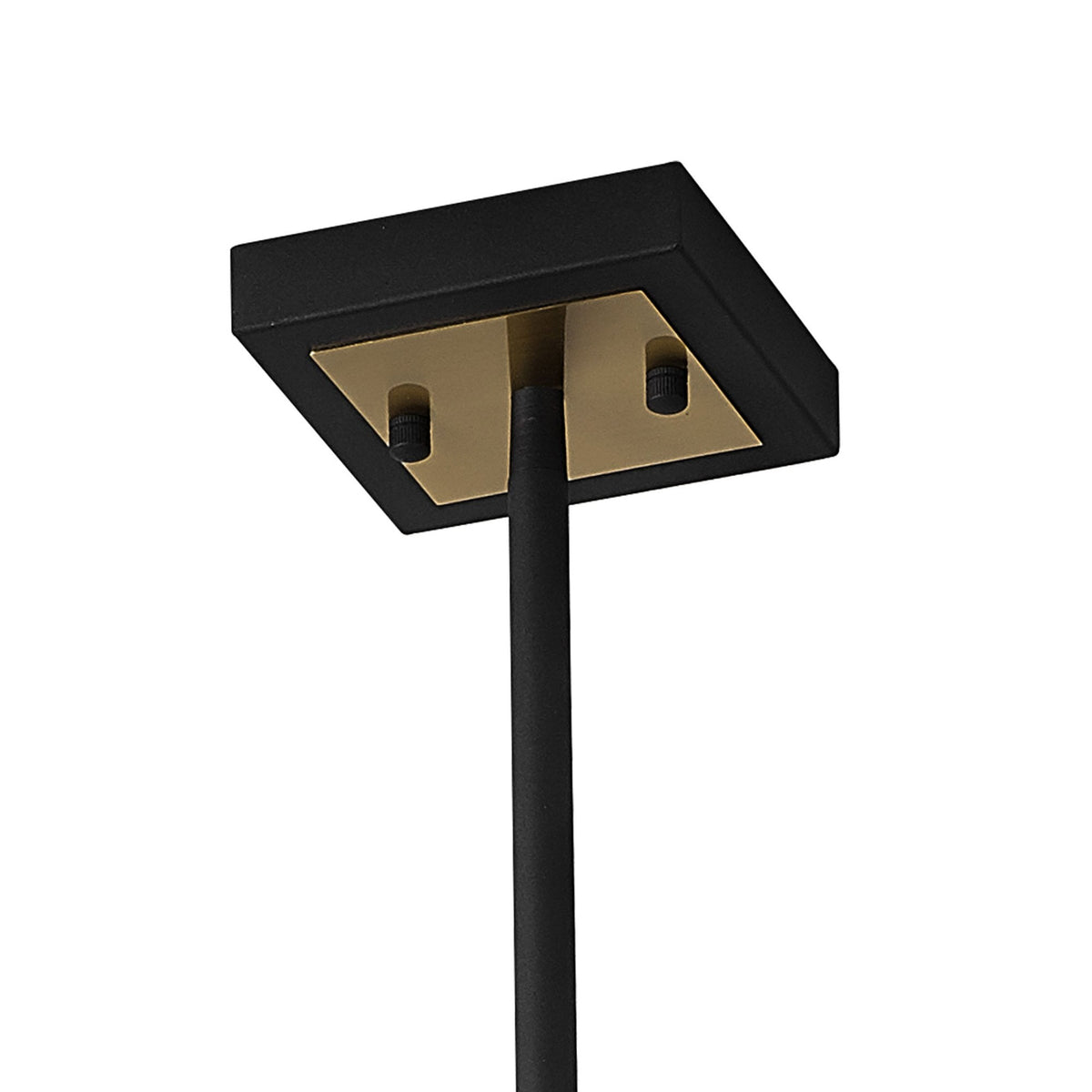 Pyworthy Eight Lamp Pendant in Black and Gold