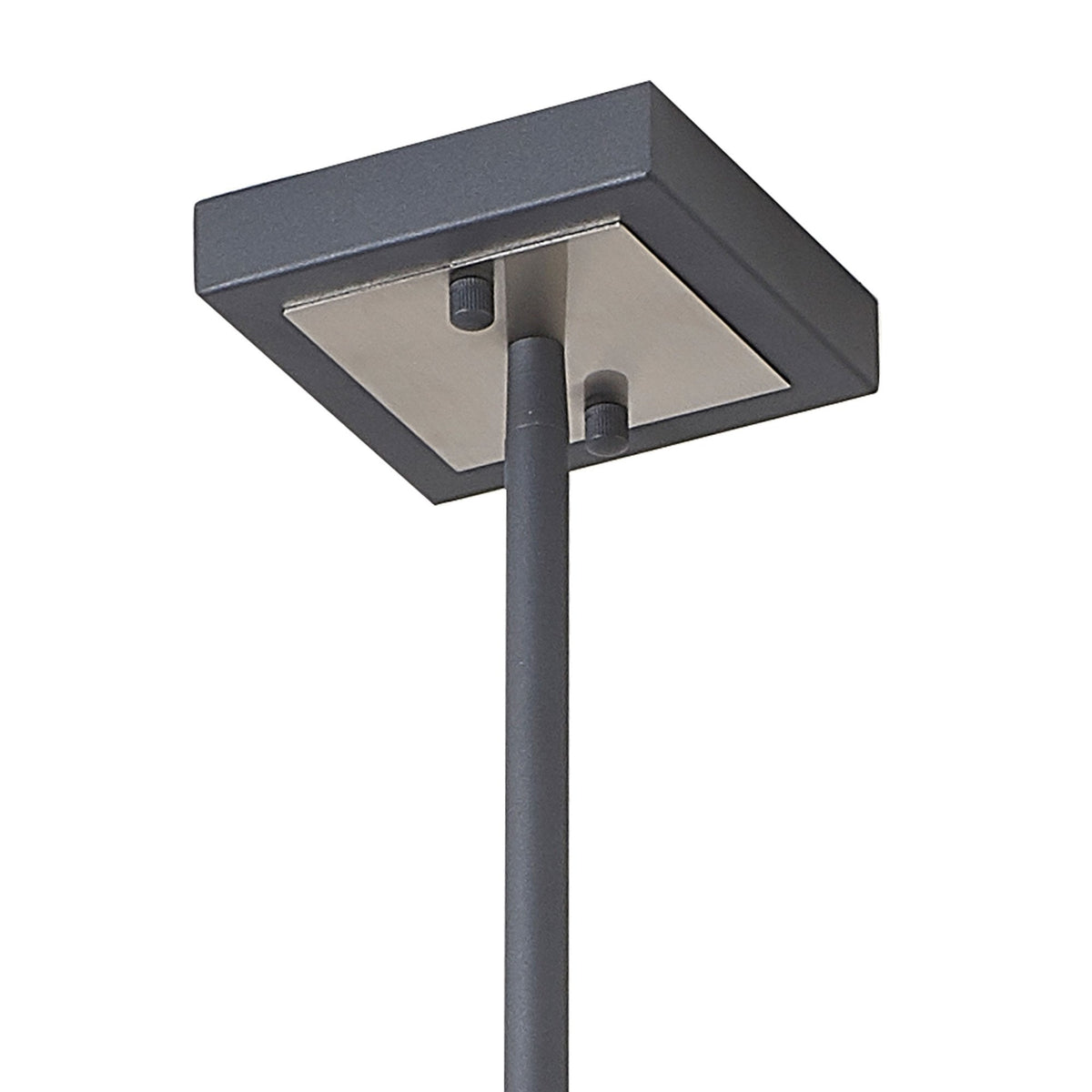 Pyworthy Eight Lamp Pendant in Anthracite and Satin Nickel