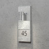 Modena Outdoor IP44 House Number GU10 Wall Light in Galvanised Finish