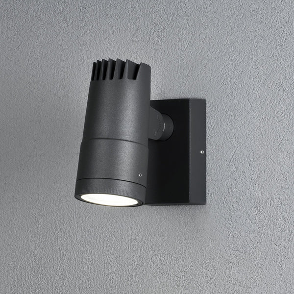 Andria Outdoor IP54 Adjustable 8W LED Spotlight in Black
