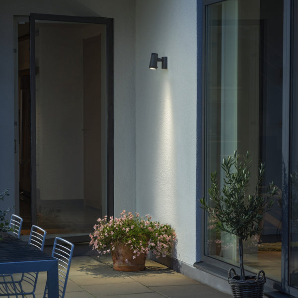 Andria Outdoor IP54 Adjustable 8W LED Spotlight in Black