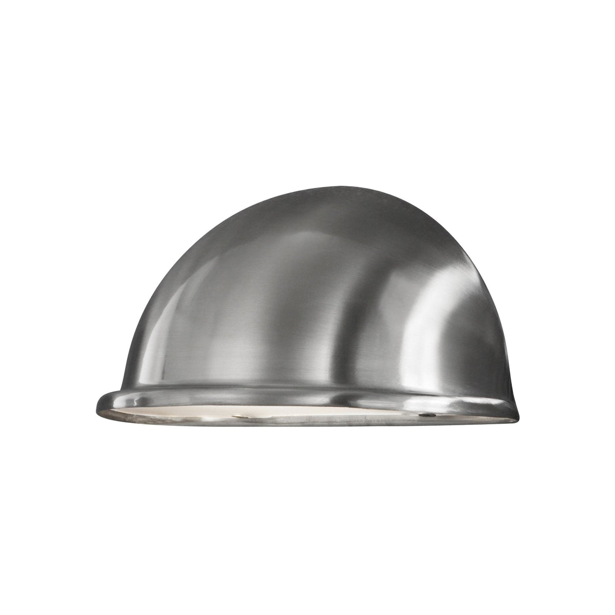 Torino Small Eye IP23 Outdoor E14 Wall Light in Brushed Stainless Steel
