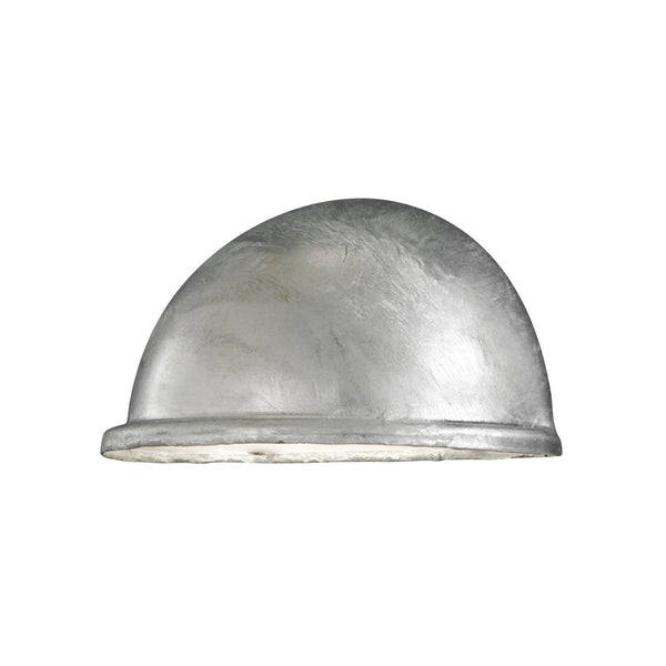 Torino Small Eye IP23 Outdoor E14 Wall Light in Galvanised Finish