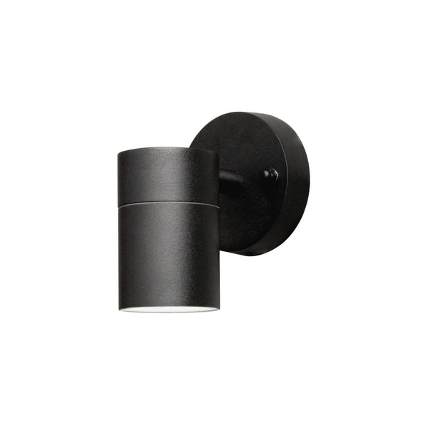 Modena Outdoor IP44 Single GU10 Wall Light in Black