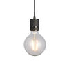 Urban E27 Black Chrome Pendant Set