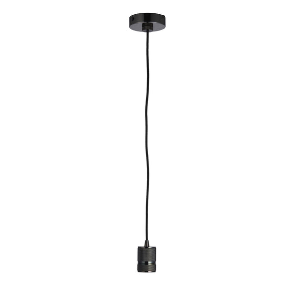 Urban E27 Black Chrome Pendant Set