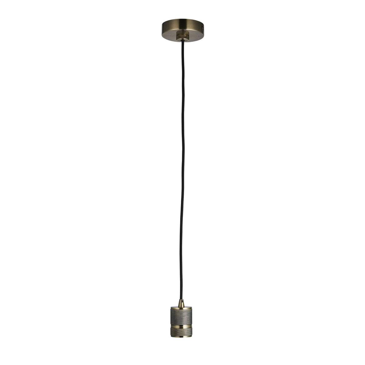 Urban E27 Antique Brass Pendant Set