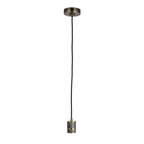 Urban E27 Antique Brass Pendant Set
