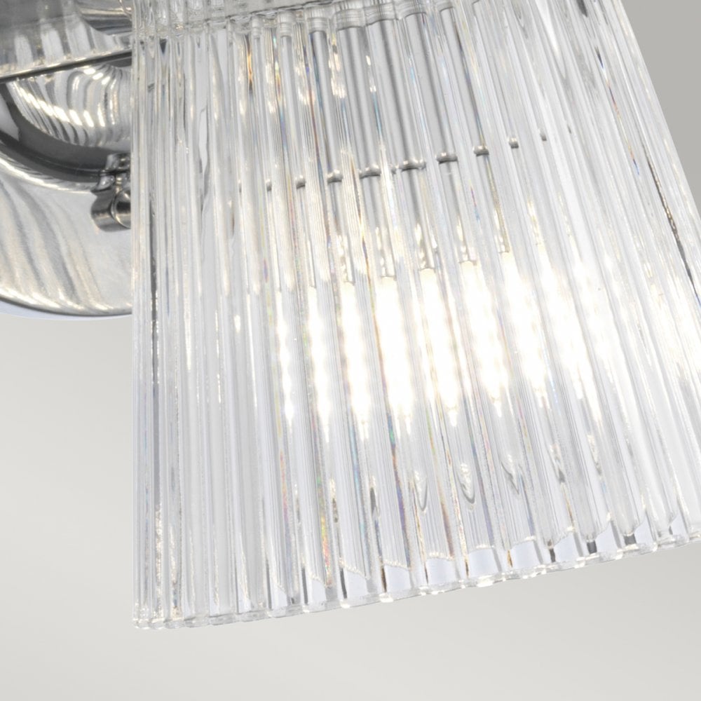 Addison IP44 Three Arm Wall Light in Polished Chrome