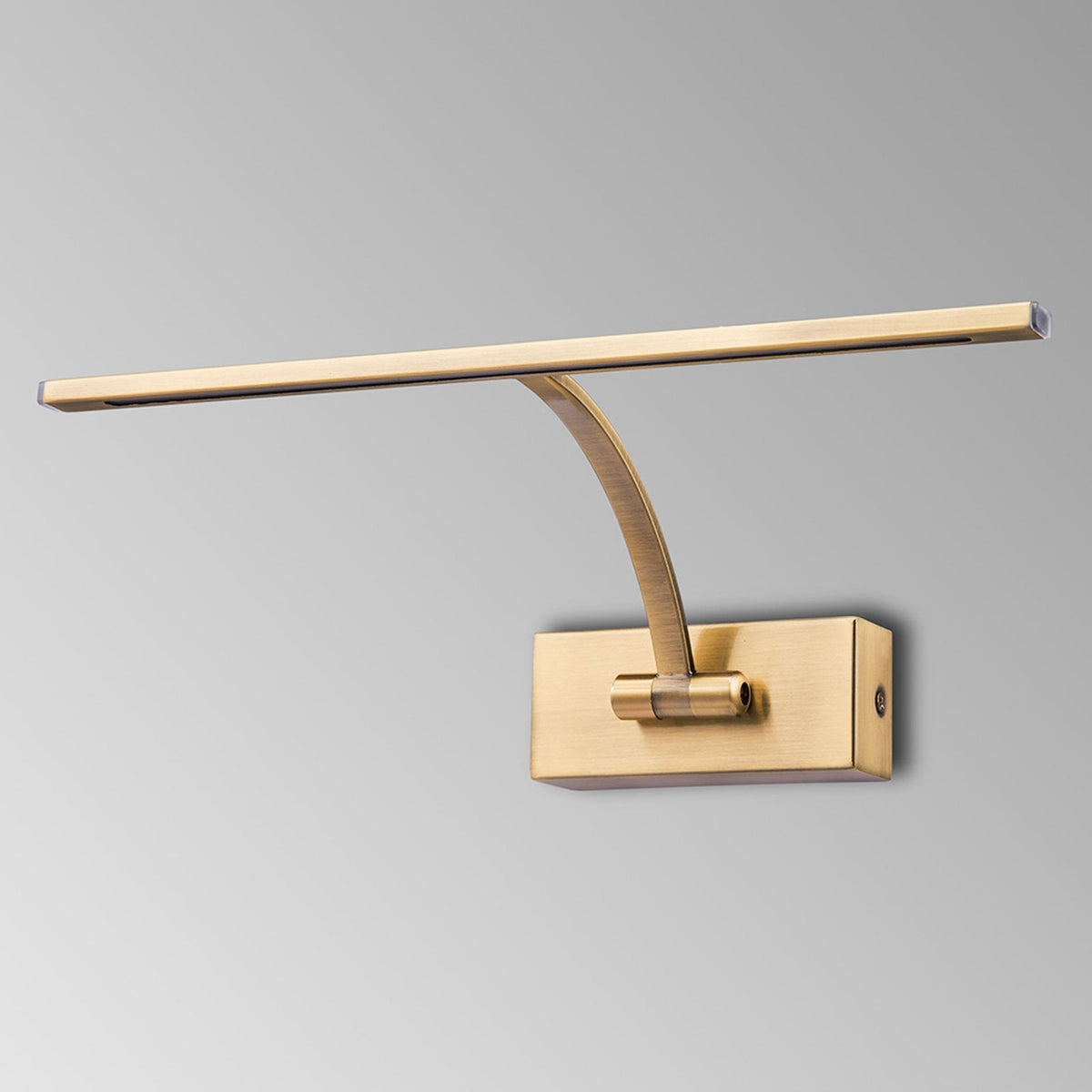 Powderham 340mm 6W Antique Brass Adjustable LED Picture Light