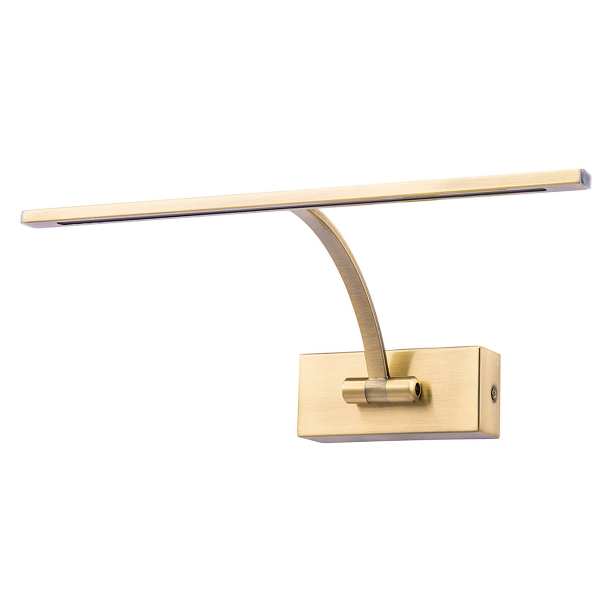 Powderham 340mm 6W Antique Brass Adjustable LED Picture Light