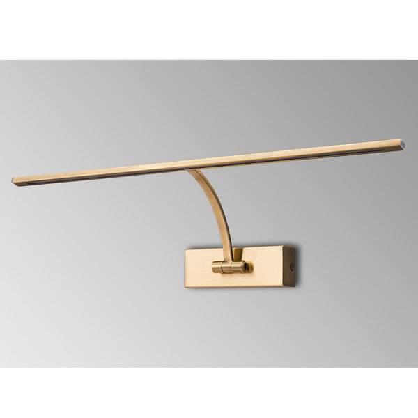 Powderham 560mm 10W LED Adjustable Picture Light in Antique Brass