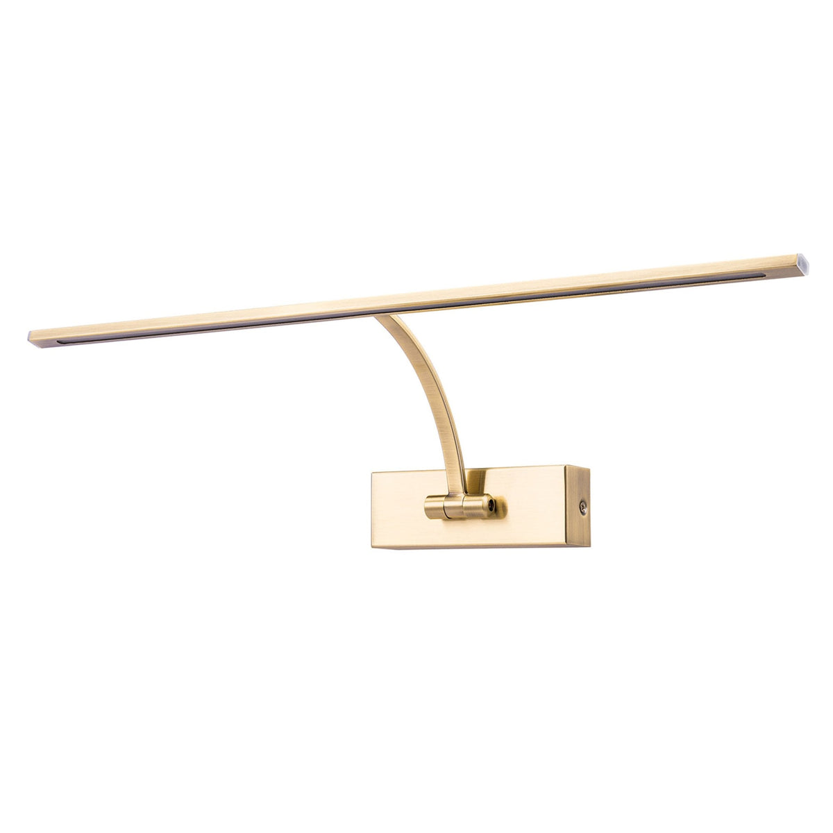 Powderham 560mm 10W LED Adjustable Picture Light in Antique Brass