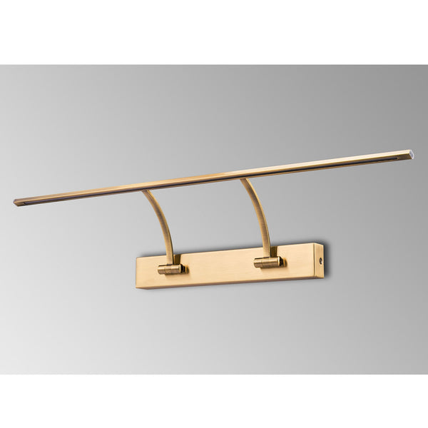 Powderham 755mm 14W Antique Brass Adjustable LED Picture Light