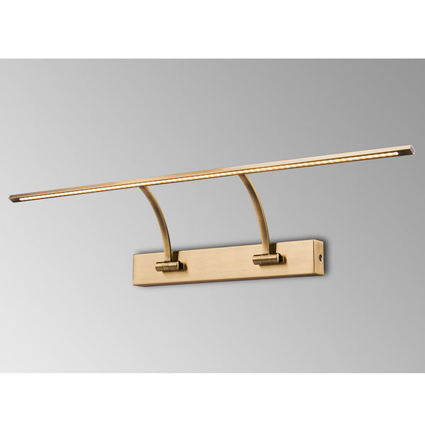 Powderham 755mm 14W Antique Brass Adjustable LED Picture Light