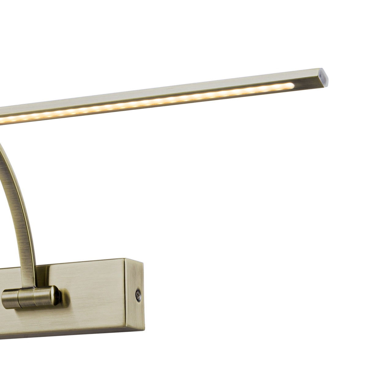 Lumiere Powderham 755mm 14W Antique Brass Adjustable LED Picture Light