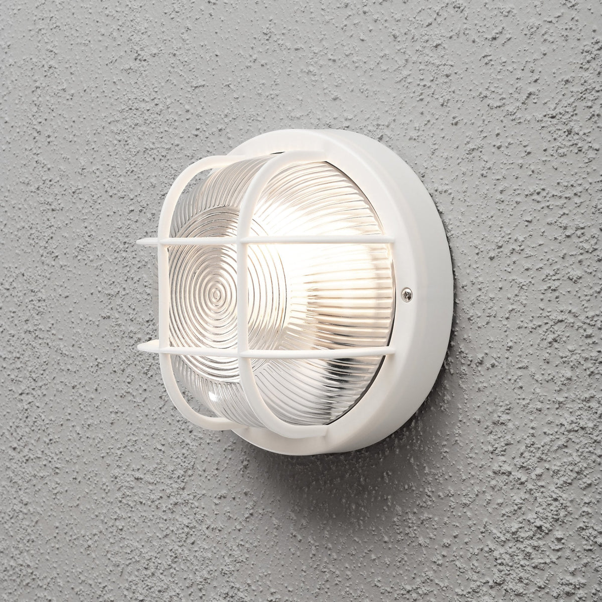 Mantova IP44 Exterior Bulkhead Wall Light in White