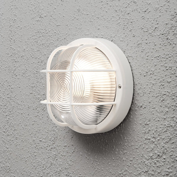 Mantova IP44 Exterior Bulkhead Wall Light in White