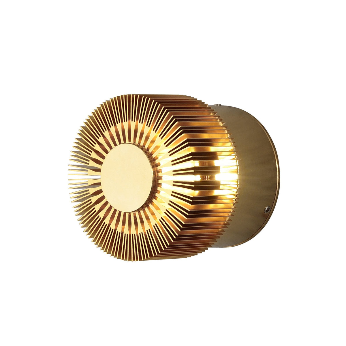 Monza IP54 Outdoor 3W LED Wall Light in Brass Finish