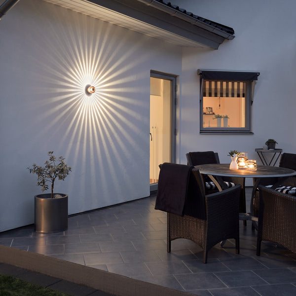Monza IP54 Outdoor 3W LED Wall Light in Copper Finish