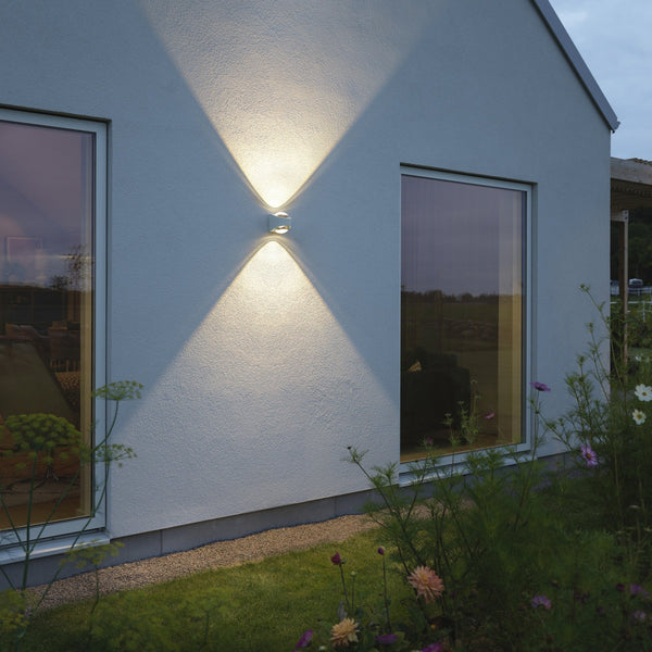 Bitonto IP54 Twin 5.5W LED Wall Light in White