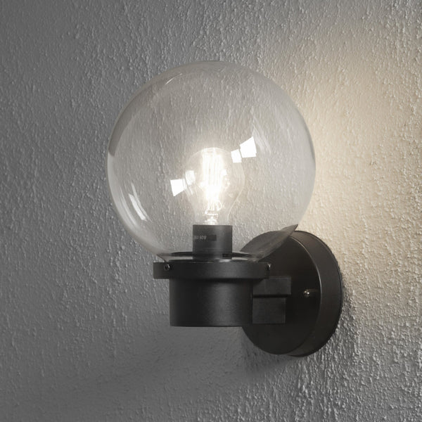 Nemi IP44 Outdoor Wall Light in Black