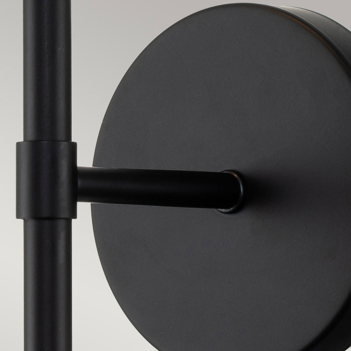 Hollis IP44 Single Wall Light in Black with Opal Glass
