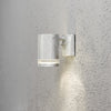 Modena Banded Outdoor IP44 Single GU10 Wall Light in Galvanised Finish