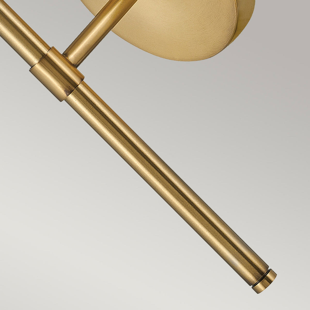 Hollis IP44 Single Wall Light in Heritage Brass with Clear Seeded Glass