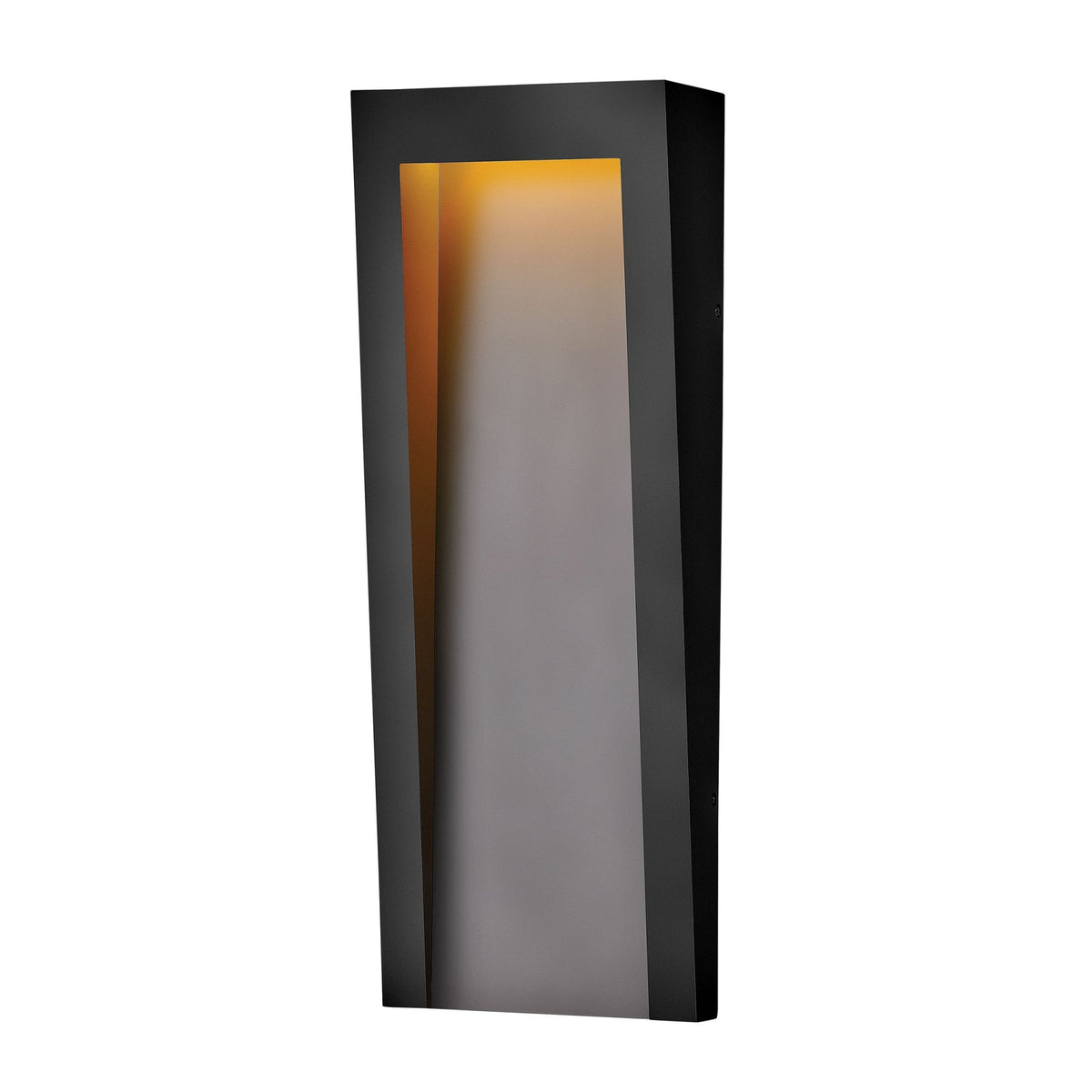 Taper Large Coastal LED Wall Light in Textured Black