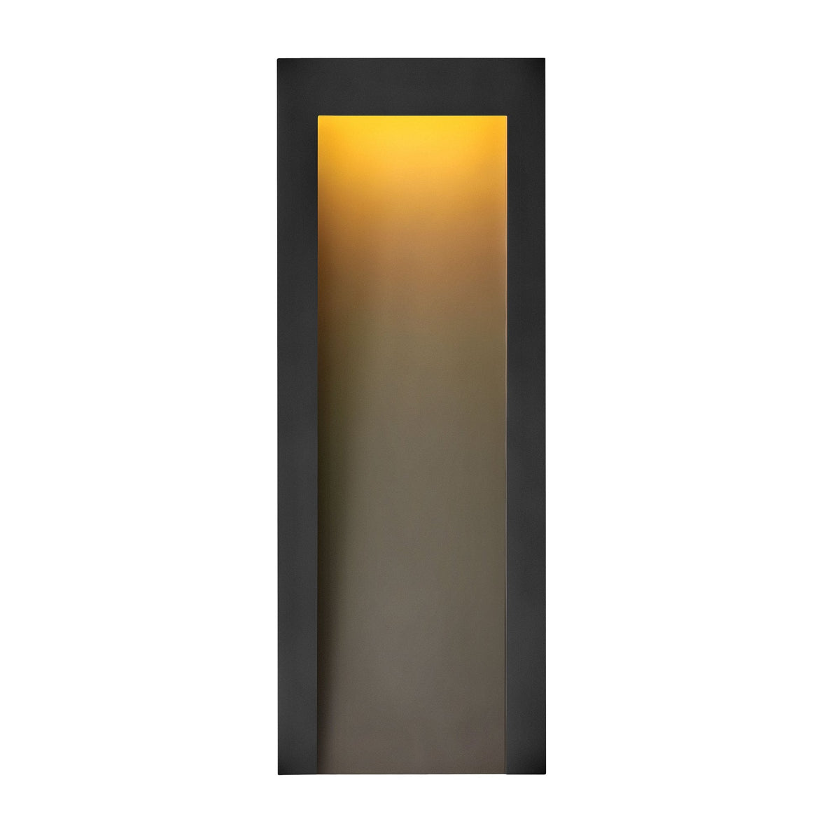 Taper Large Coastal LED Wall Light in Textured Black