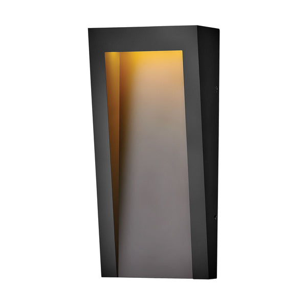 Taper Medium Coastal LED Wall Light in Textured Black