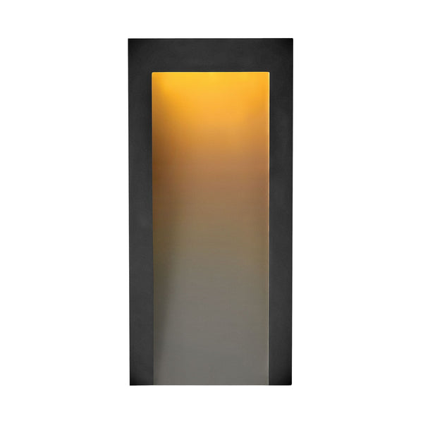 Taper Medium Coastal LED Wall Light in Textured Black
