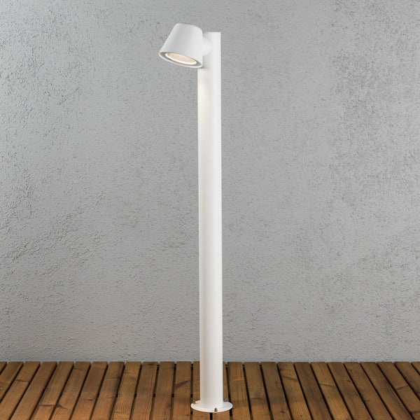 Trieste Outdoor IP44 Mast GU10 Bollard in White