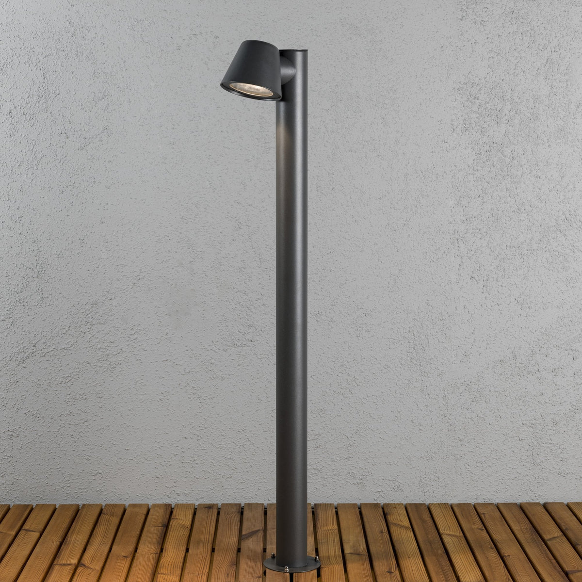 Trieste Outdoor IP44 Mast GU10 Bollard in Anthracite