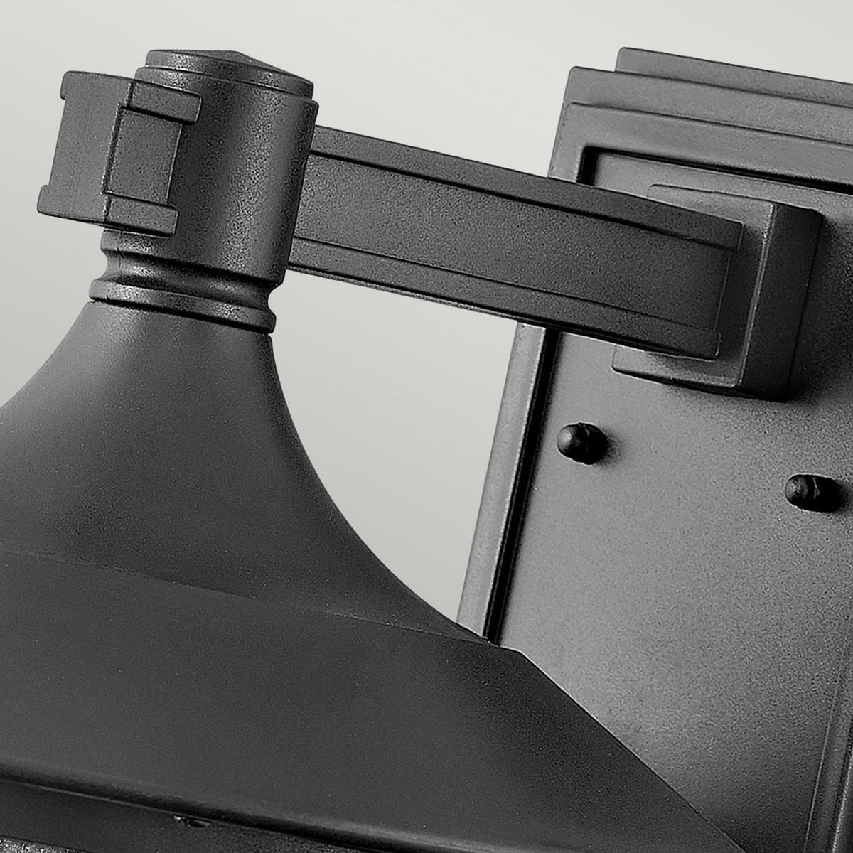 Freeport Large Coastal Wall Light in Textured Black with Clear Seeded Glass