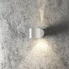 Modena Round IP44 Outdoor G9 Up and Down Wall Light in White