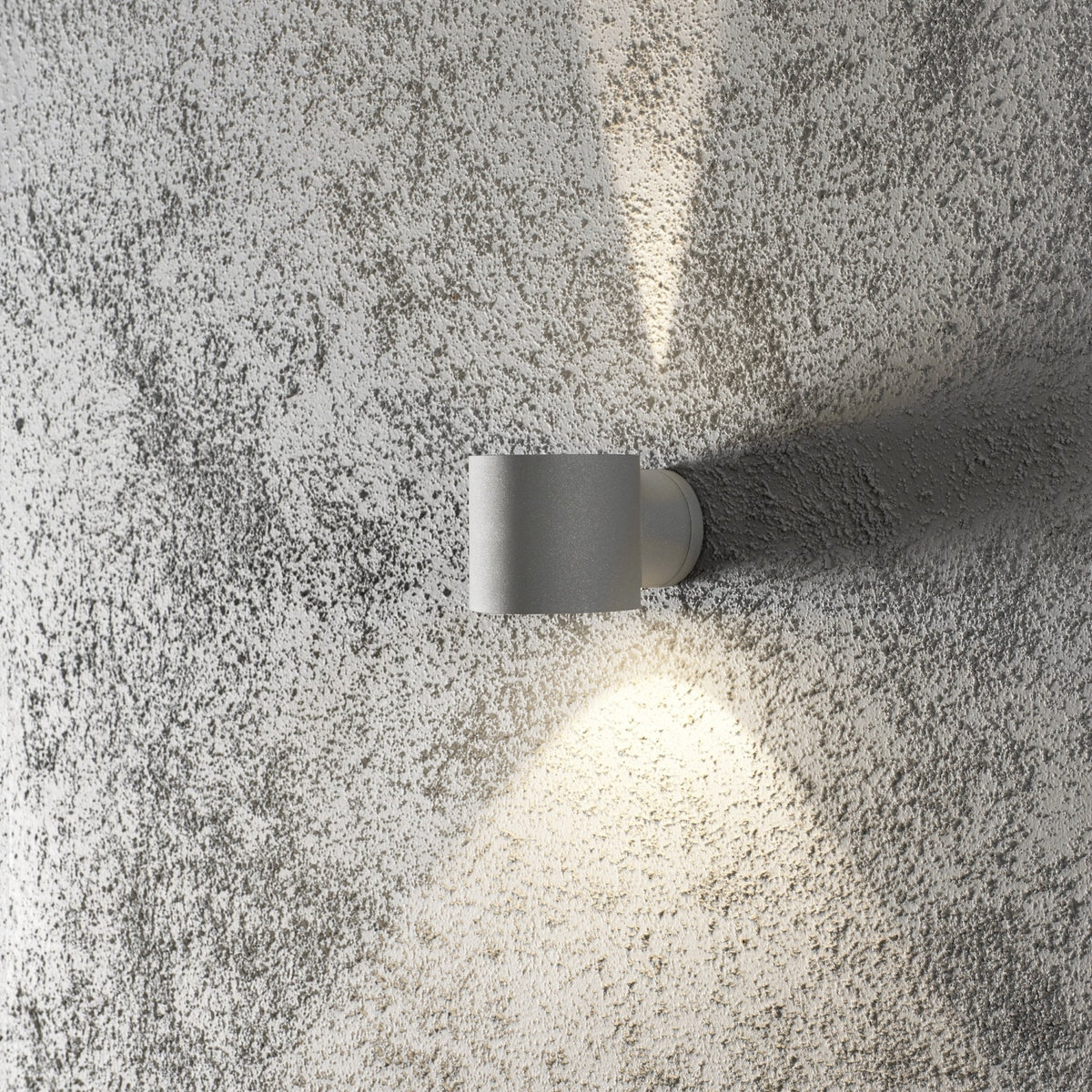 Modena Round IP44 Outdoor G9 Up and Down Wall Light in Grey