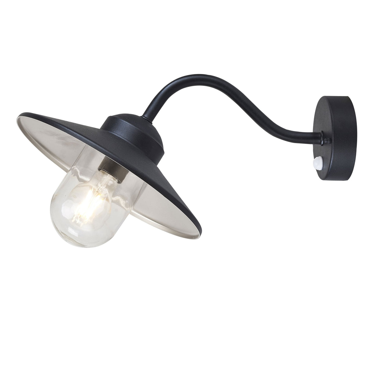 Klampenborg Wall Light in Black with PIR