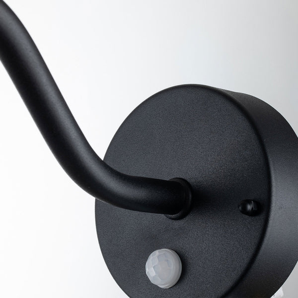 Klampenborg Wall Light in Black with PIR
