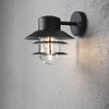 Modena Helsingborg IP44 Outdoor E27 Downwards Wall Light in Black